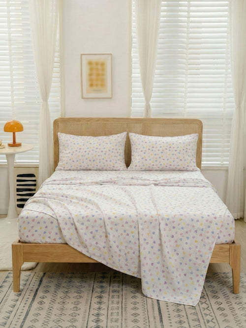 Cotton Heart — 3 Piece Bedsheet Set