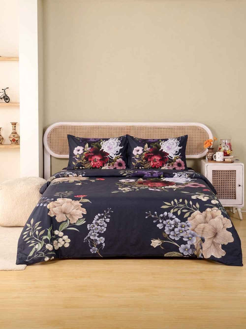 Sapphire Petal — 3 Piece Bedsheet Set