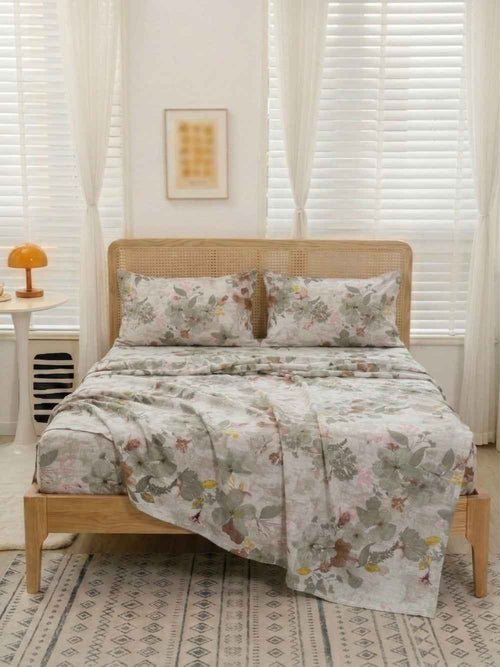 Meadow Whisper | Cotton Rich | Luxury Bedsheet Set