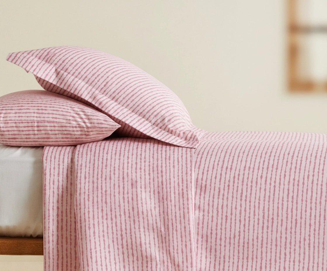 Blush Geometry 100% Cotton Bedding Set – Premium Edition | AARAM BY SS