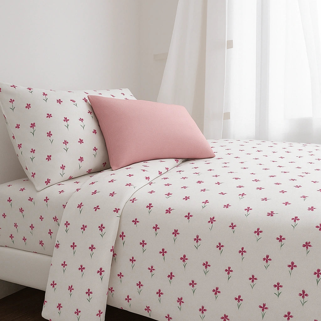 Off-White 100% Pure Cotton Bed Sheet Set – Premium Edition