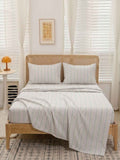 Sage Stripe — 3 Piece Bedsheet Set