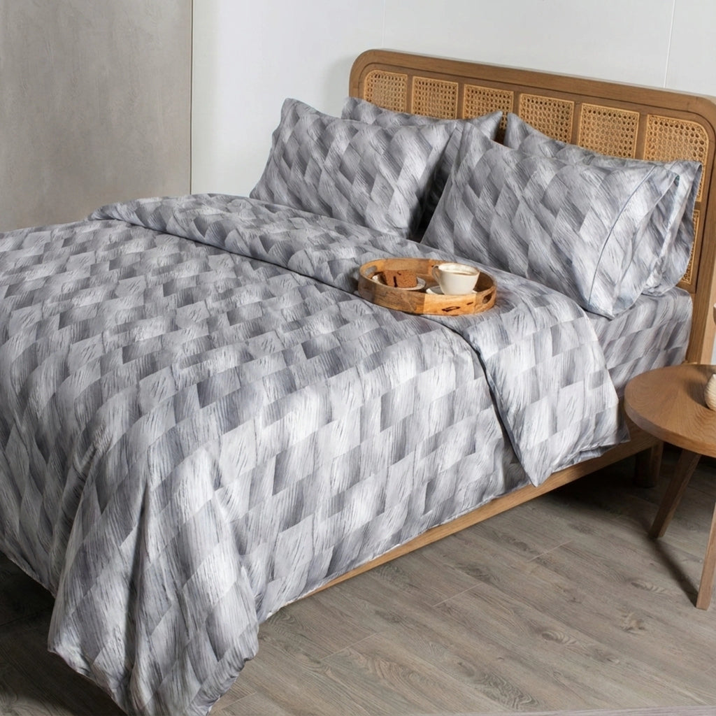 Graphite Luxe 100% Pure Cotton Bed Sheet Set – Premium Edition