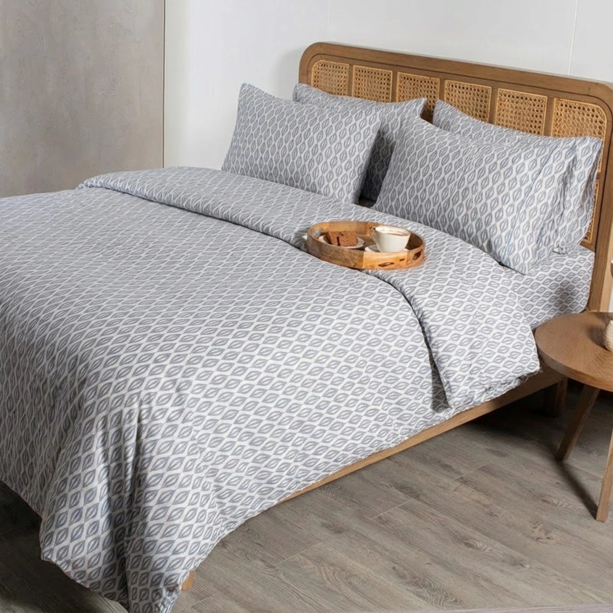 Blue Horizon Cotton Bedding | Stylish and Comfortable Design | Bedsheet Set