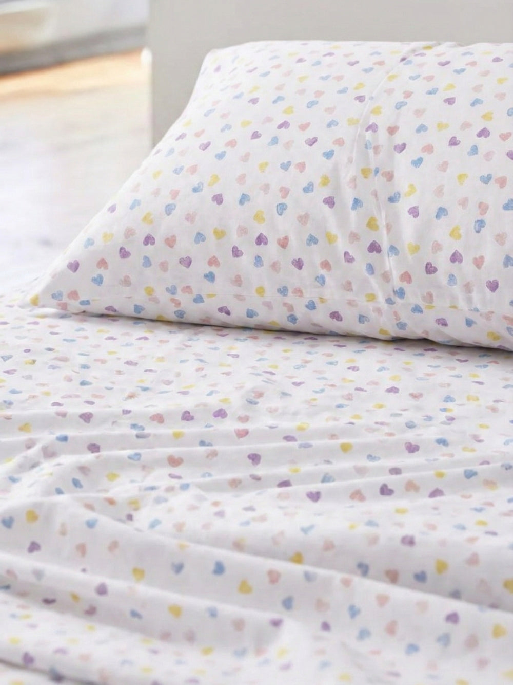 Cotton Heart — 3 Piece Bedsheet Set