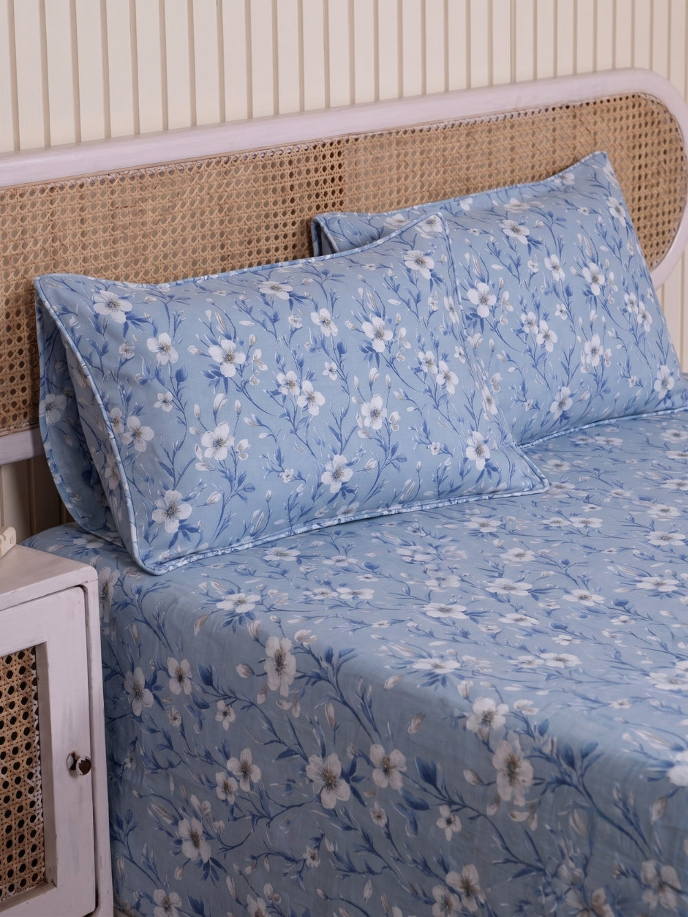 Sky Blossom — 3 Piece Bedsheet Set