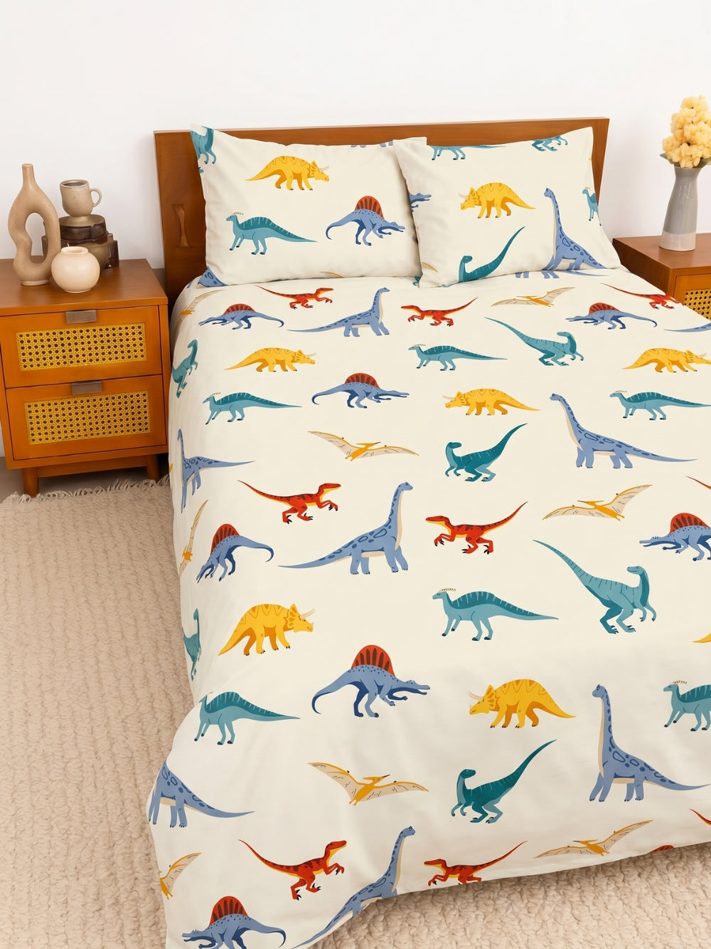 Dino Safari — 3 Piece Bedsheet Set