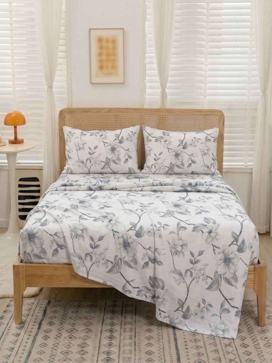 Grey Willow — 3 Piece Bedsheet Set