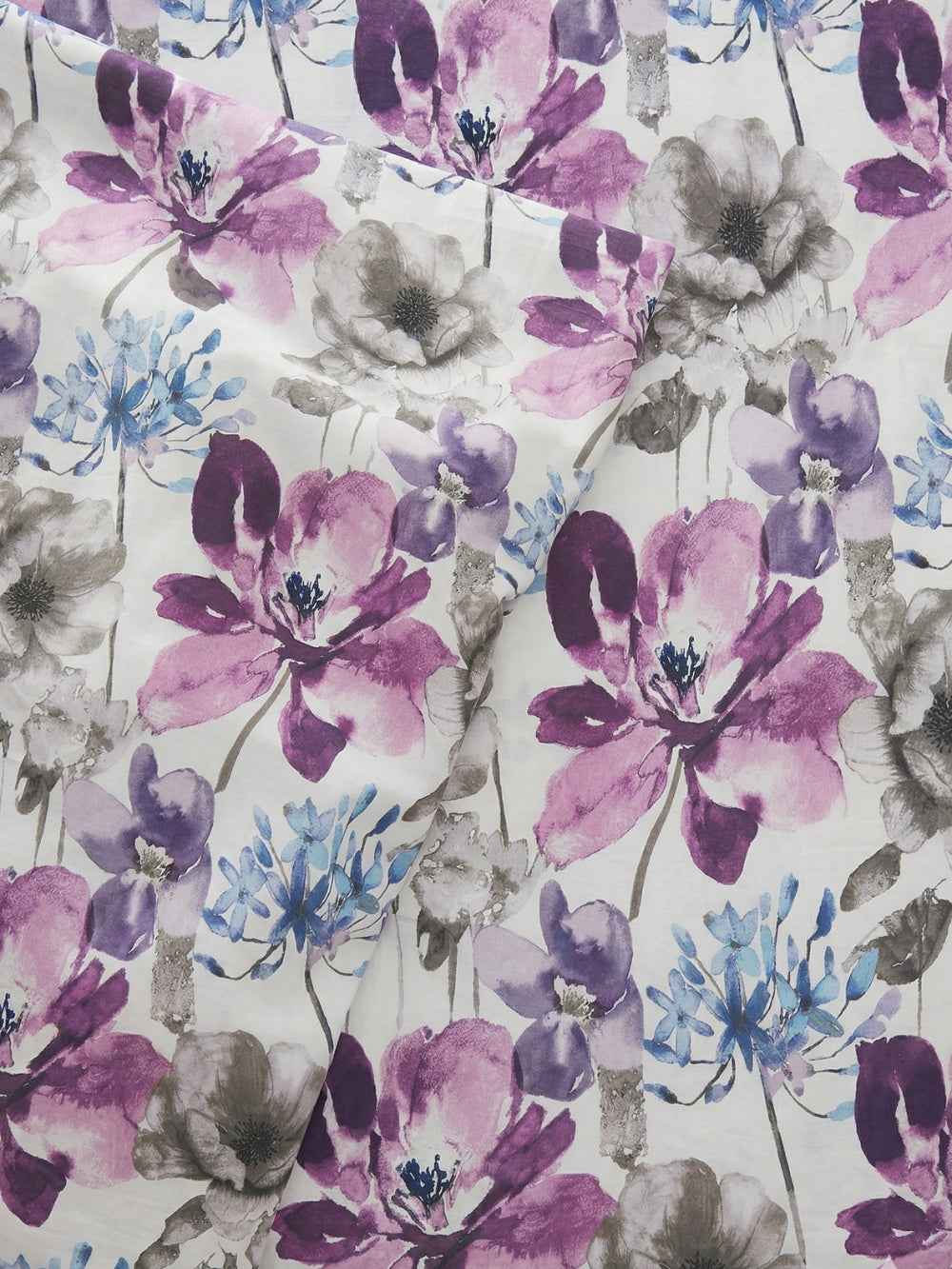 Purple Watercolor | Signature Hybrid | 3-Piece Bedsheet Set