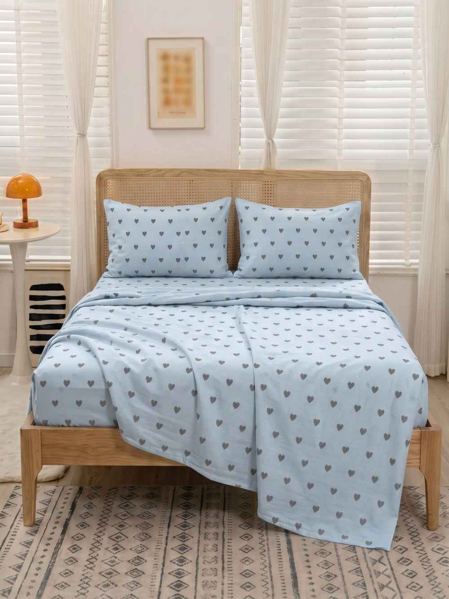 Sky Heart — 3 Piece Bedsheet Set