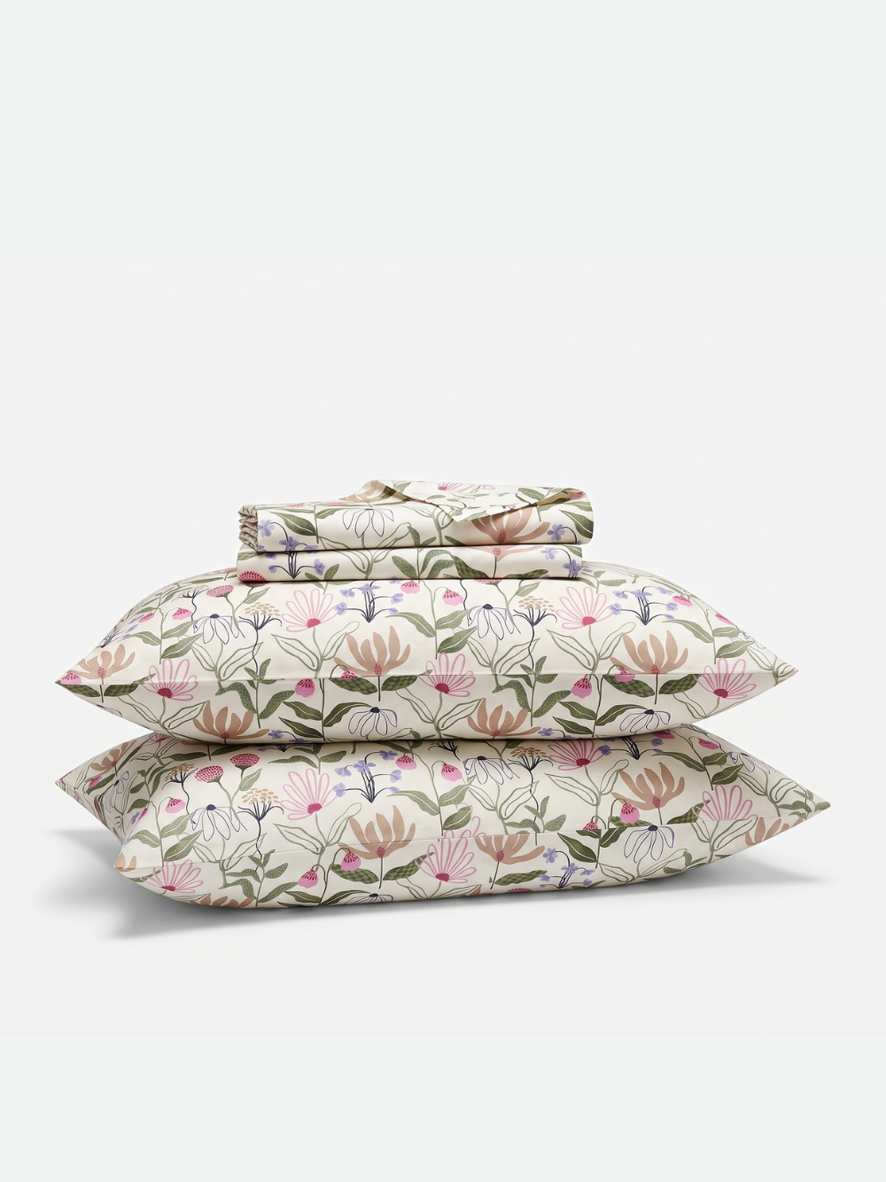 Wildflower Cream — 3 Piece Bedsheet Set