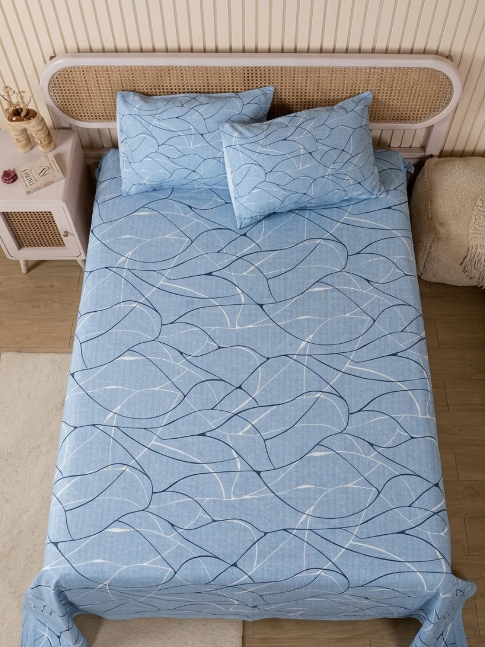 Blue Wave — 3 Piece Bedsheet Set