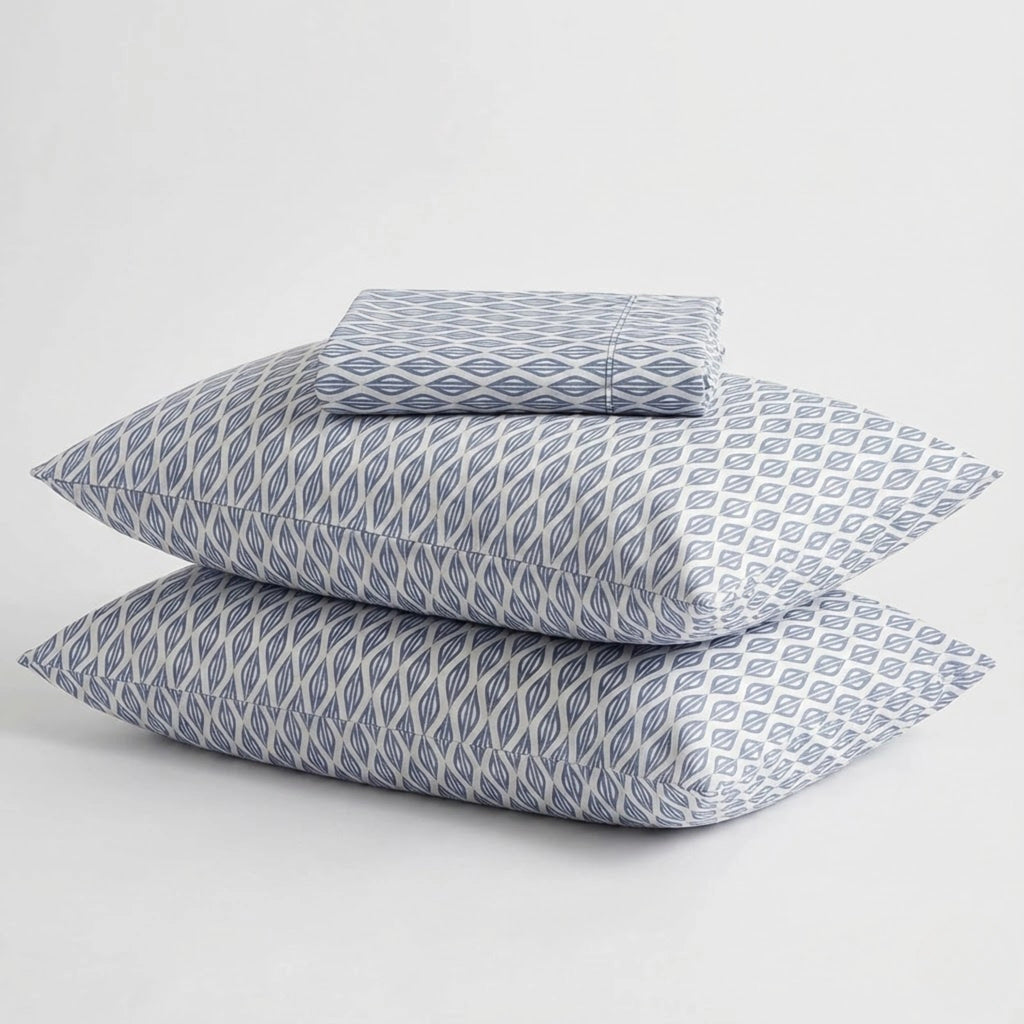 Blue Horizon Cotton Bedding | Stylish and Comfortable Design | Bedsheet Set