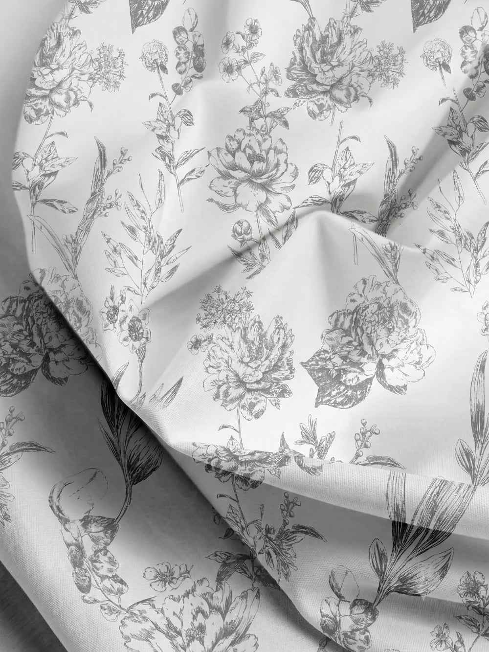 Grey Blossom — 3 Piece Bedsheet Set