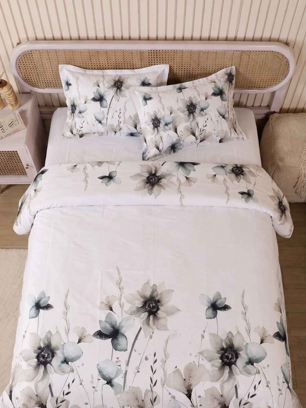 Misty Blossom — 3 Piece Bedsheet Set