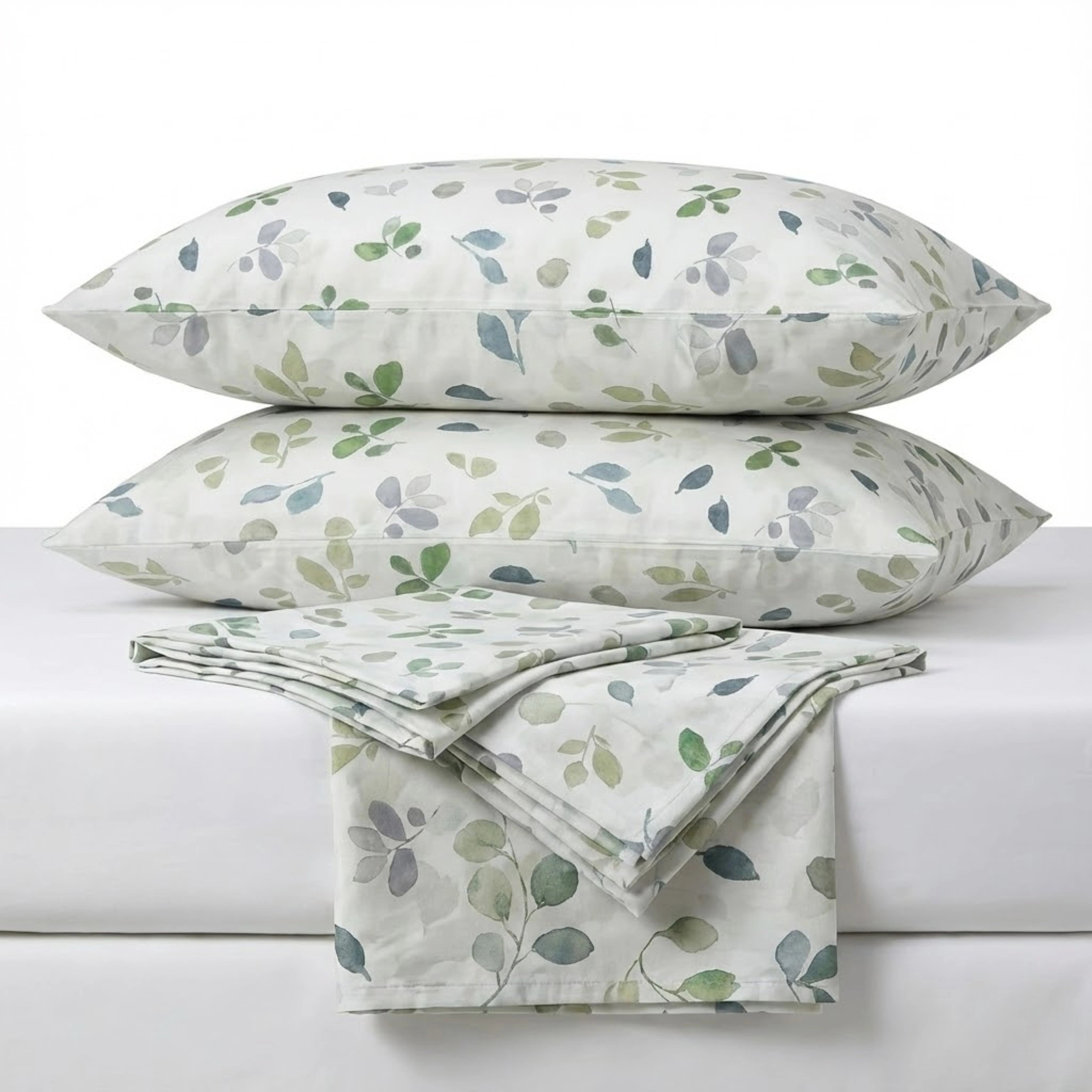 Fresh Meadow Percale Cotton Bedding | 1 x Sheet & 2 x Pillowcases