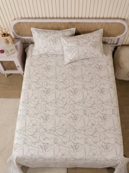 Line Art — 3 Piece Bedsheet Set