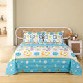 Floral Garden Percale Cotton Bedding | 1 x Sheet & 2 x Pillowcases