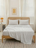 Grey Floral — 3 Piece Bedsheet Set