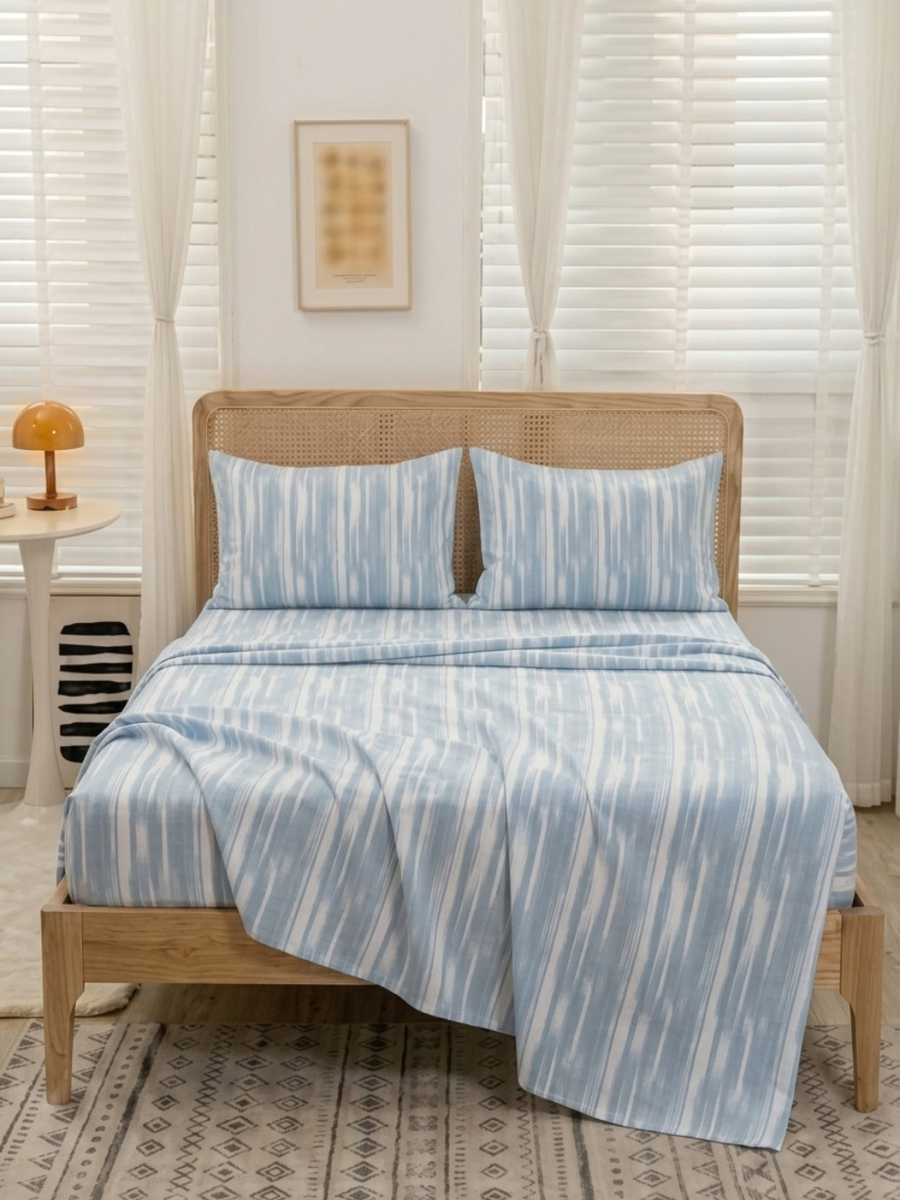 Azure Sky — 3 Piece Bedsheet Set