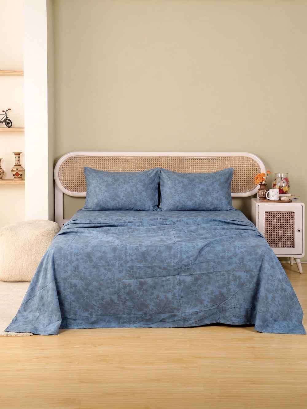 Slate Damask — 3 Piece Bedsheet Set
