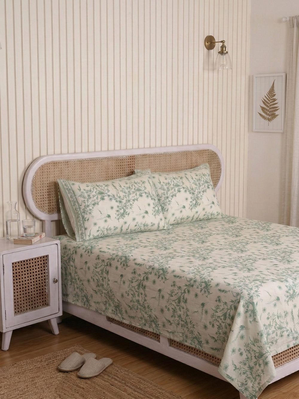 Verdant Floral — 3 Piece Bedsheet Set