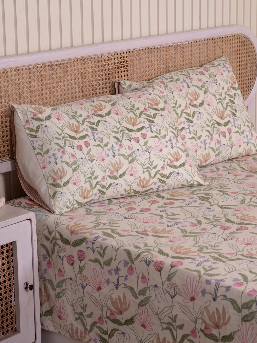 Wildflower Cream — 3 Piece Bedsheet Set