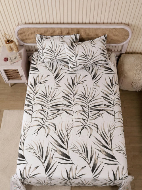 Onyx Palm — 3 Piece Bedsheet Set