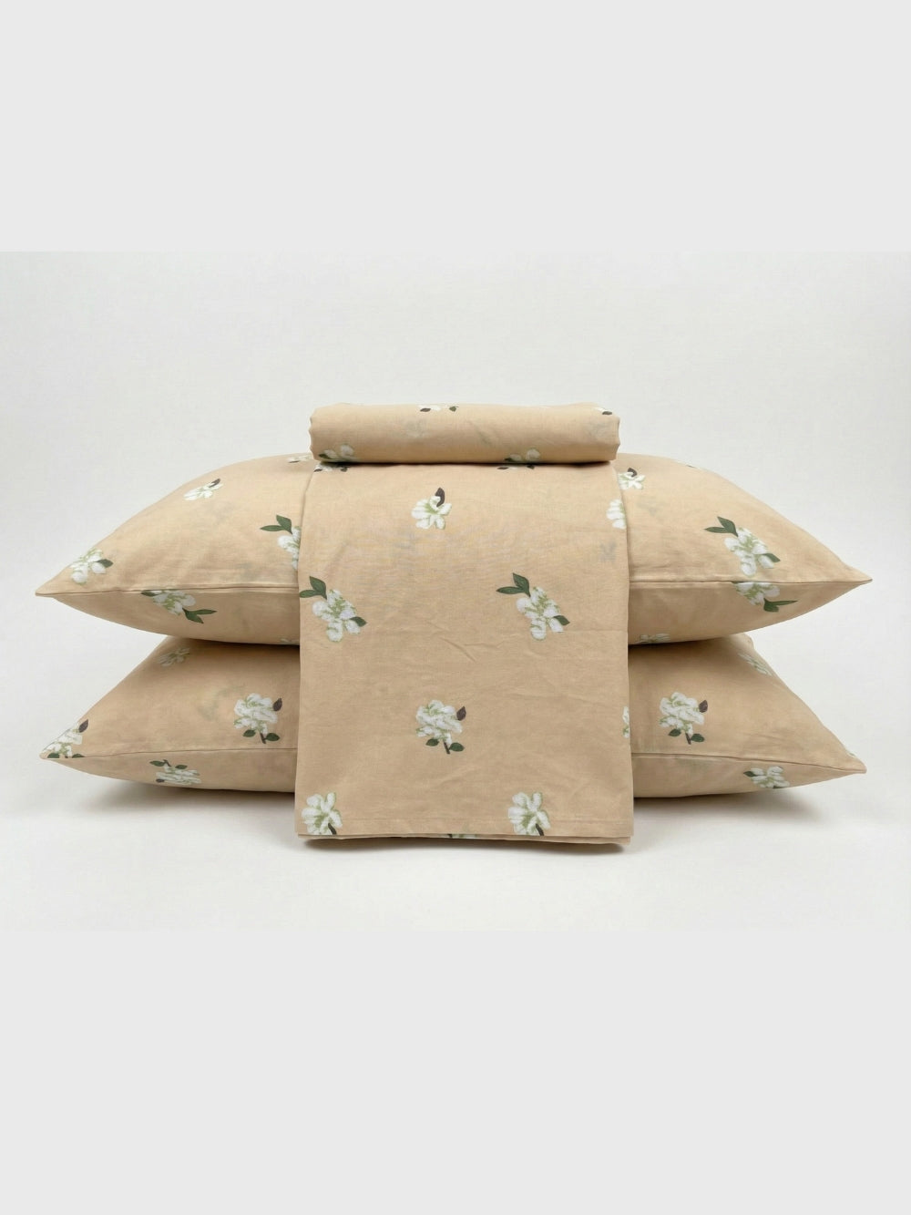 Floral Print — 3 Piece Bedsheet Set