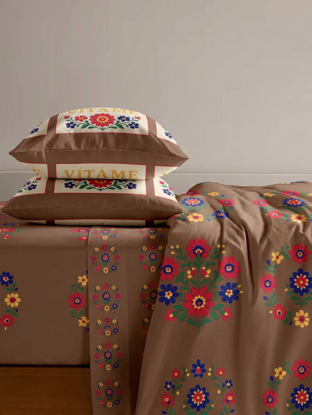 Warm Brown — 3 Piece Bedsheet Set