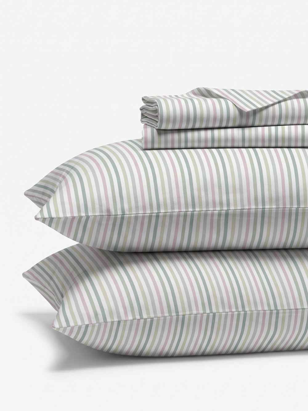 Sage Stripe — 3 Piece Bedsheet Set