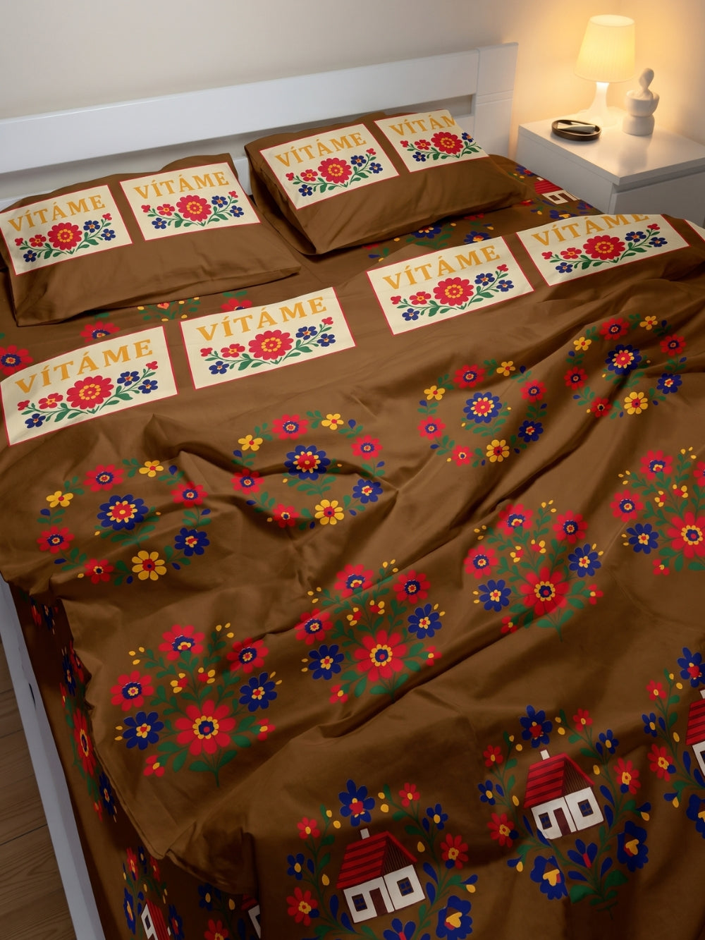 Warm Brown — 3 Piece Bedsheet Set