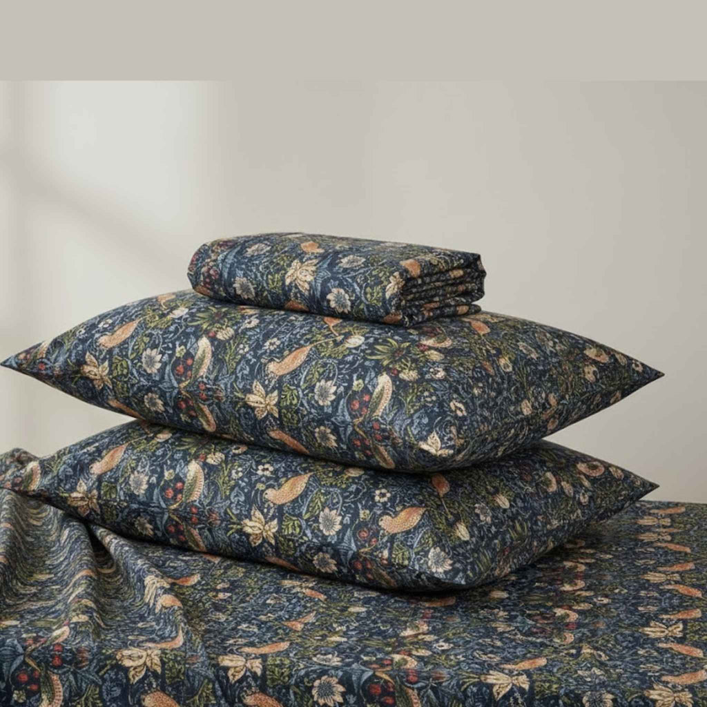 Midnight Bloom Twill Bedding Collection | Elegant, Luxurious, and Durable