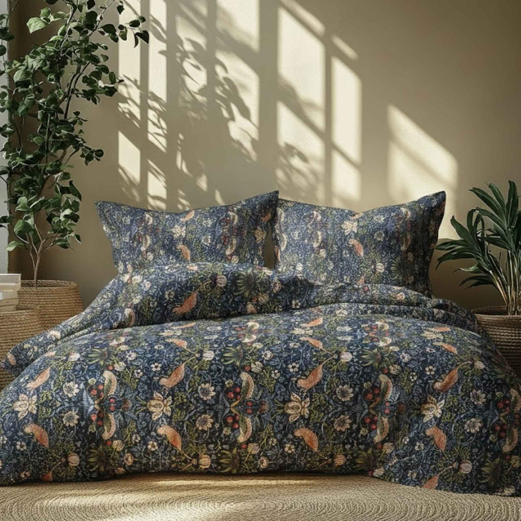 Midnight Bloom Twill Bedding Collection | Elegant, Luxurious, and Durable