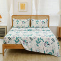 Teal Garden 100% Cotton Bedding | King & Single Sizes