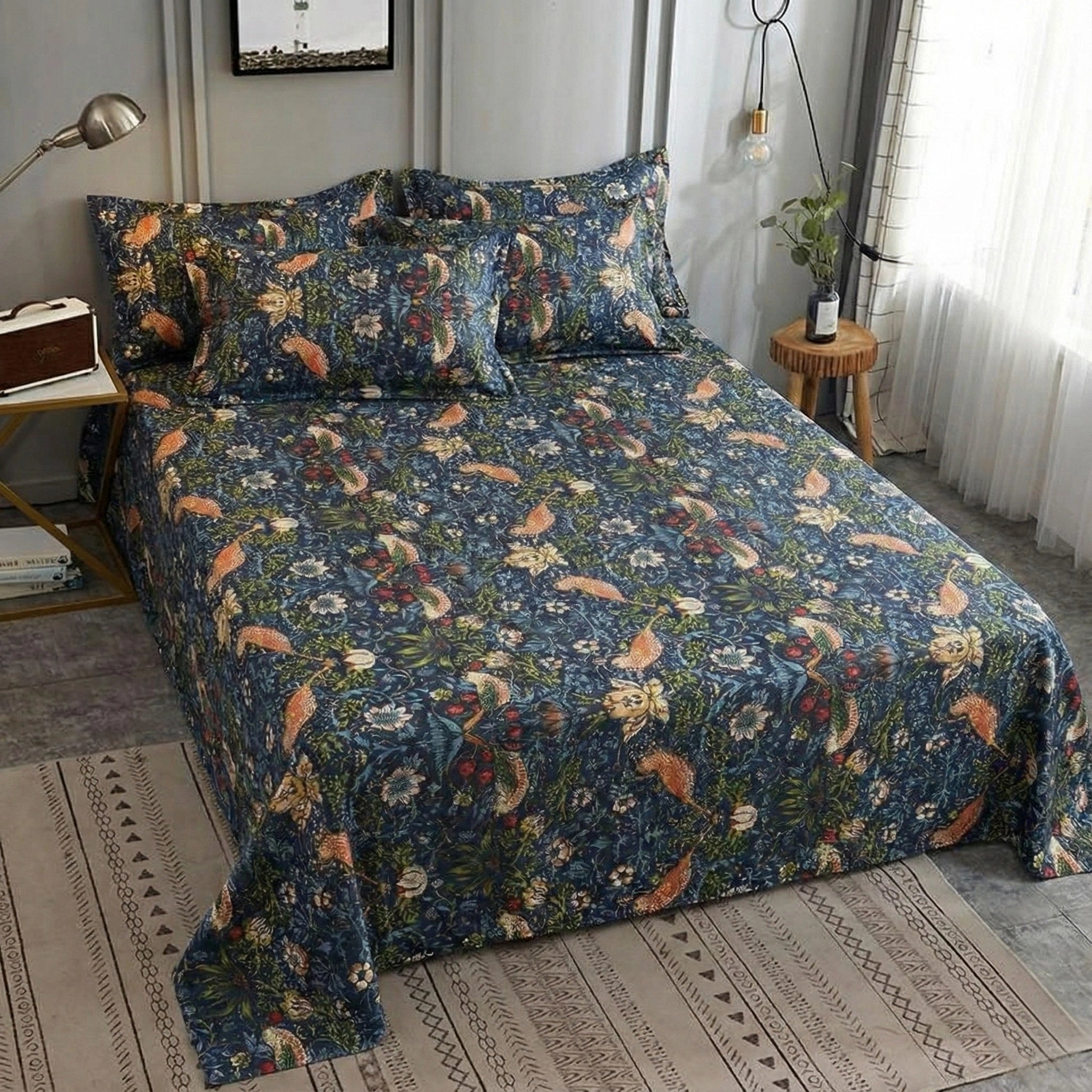 Midnight Bloom Twill Bedding Collection | Elegant, Luxurious, and Durable