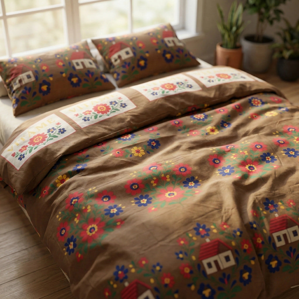 Warm Brown — 3 Piece Bedsheet Set