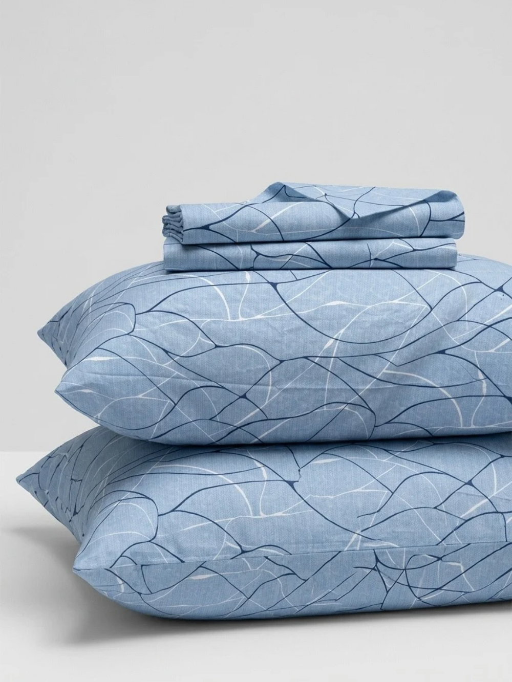 Blue Wave — 3 Piece Bedsheet Set
