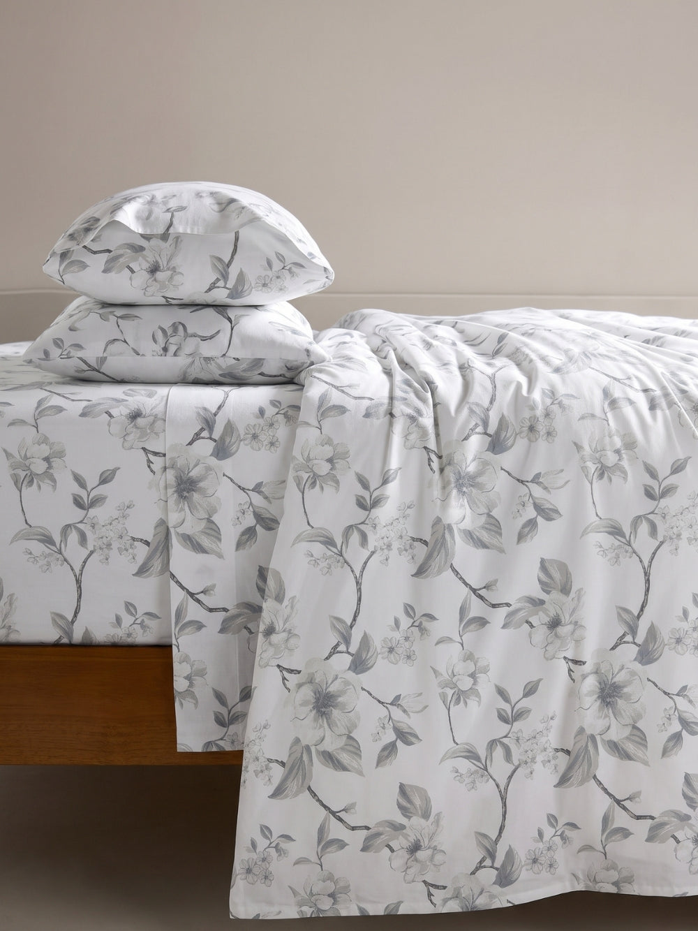 Grey Willow — 3 Piece Bedsheet Set