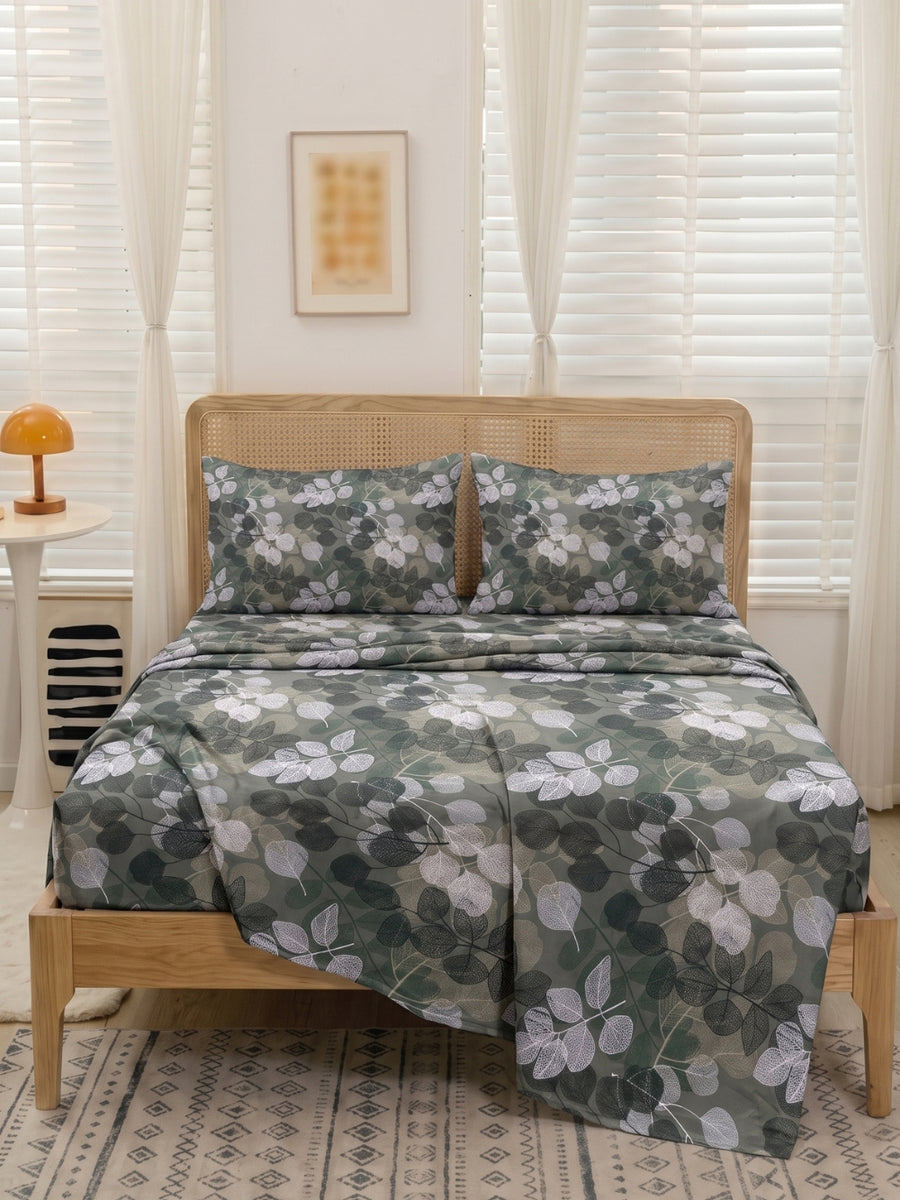 Spring Leaf — 3 Piece Bedsheet Set