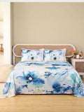 Aqua Petal — 3 Piece Bedsheet Set
