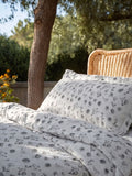Silver Bloom — 3 Piece Bedsheet Set
