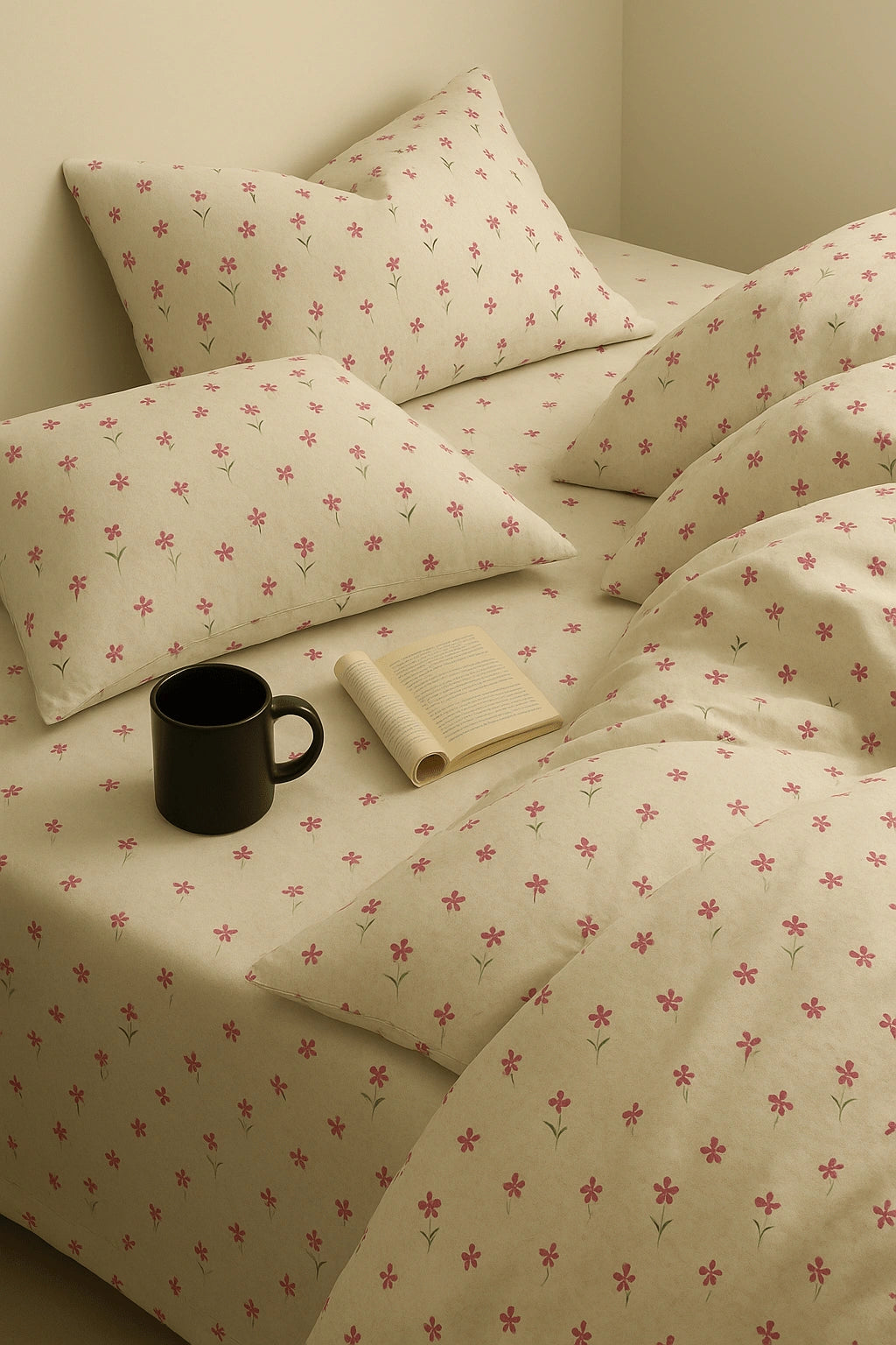 Off-White 100% Pure Cotton Bed Sheet Set – Premium Edition