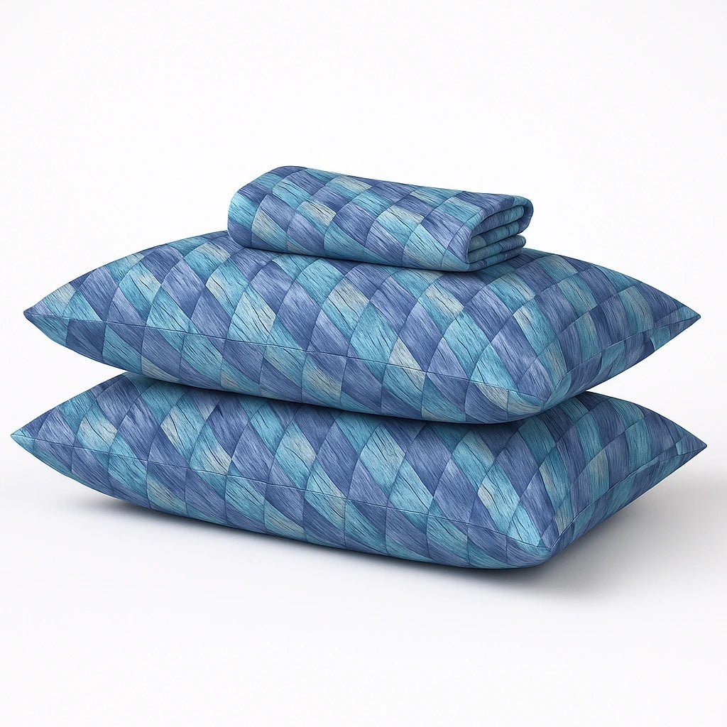 Aqua Wave 100% Pure Cotton Bed Sheet Set – Premium Edition
