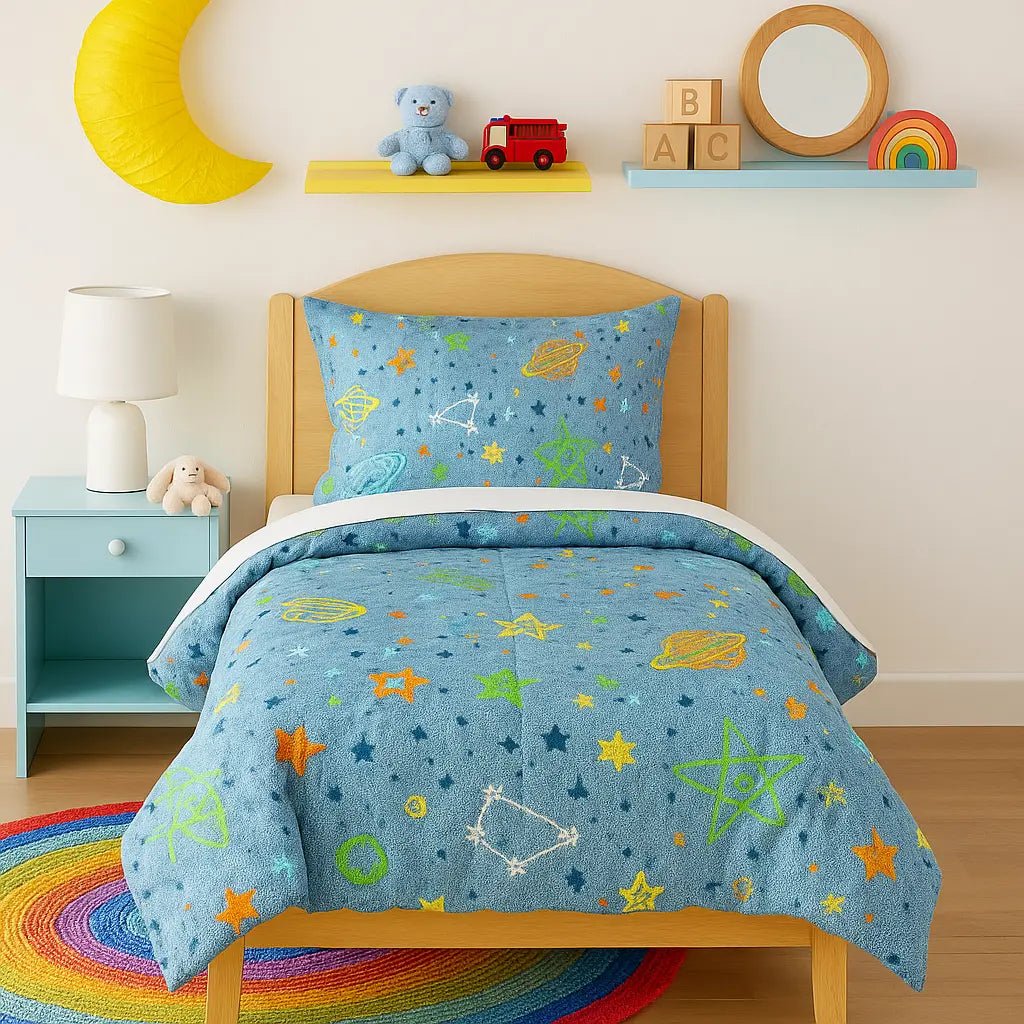 Space Theme Bed Sheet Set – Explore the Universe in Style