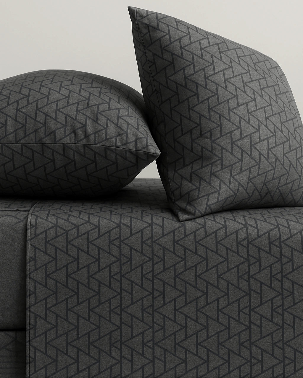 Charcoal Gray 100% Pure Cotton Bed Sheet Set – Premium Edition