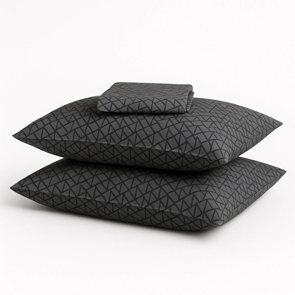 Charcoal Gray 100% Pure Cotton Bed Sheet Set – Premium Edition