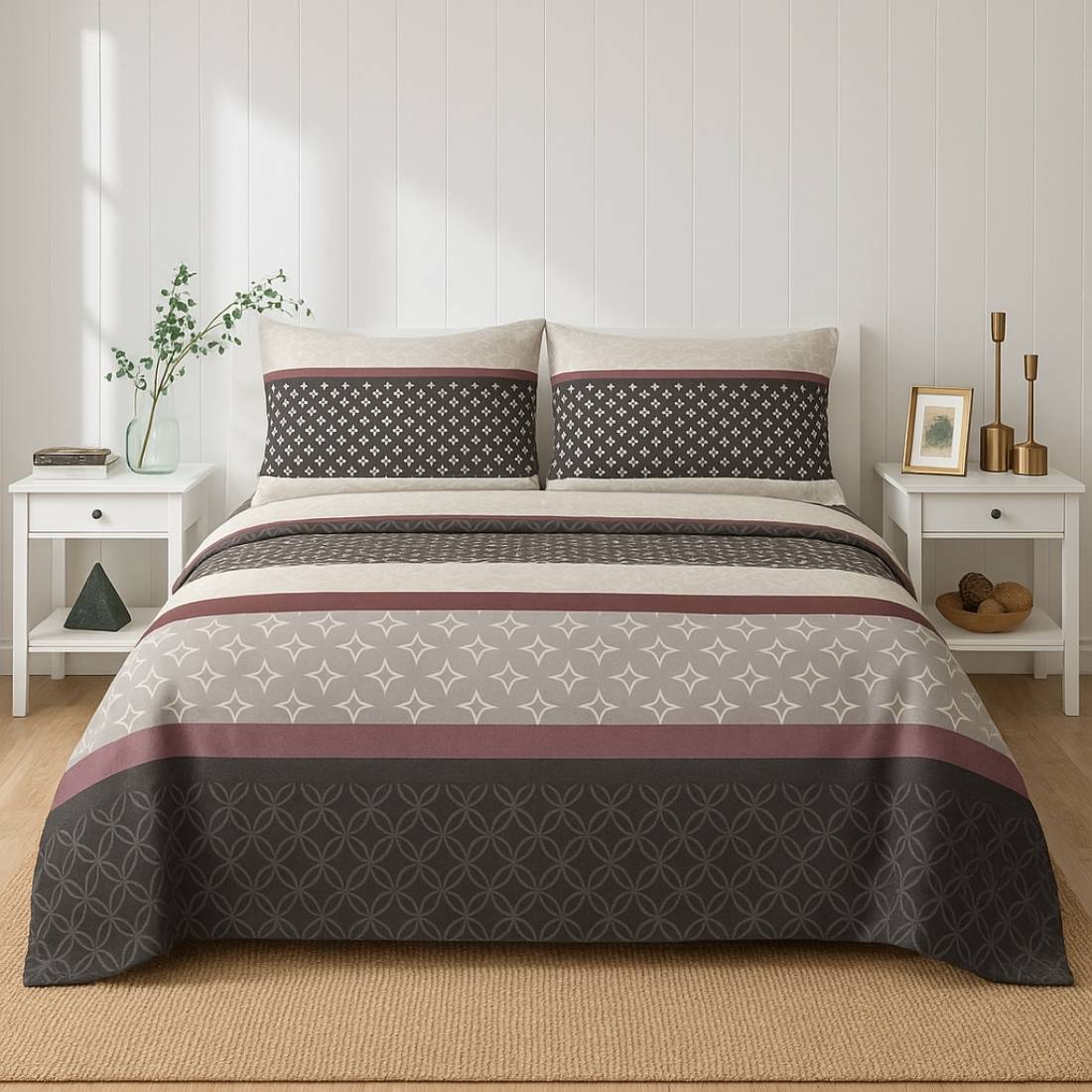 Midnight Luxe Bedding – 100% Pure Cotton Bed Sheet Set – Premium Edition